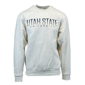 utah state university crew sweatshirt oatmeal